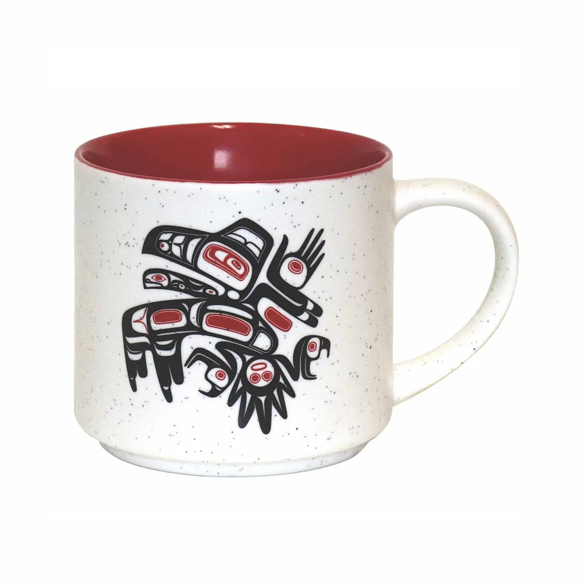Running Raven mug with Native American Artwork