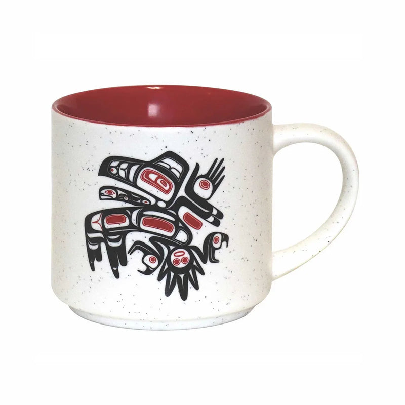 Running Raven mug with Native American Artwork