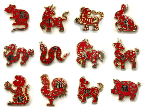 Chinese Zodiac Enamel pins
