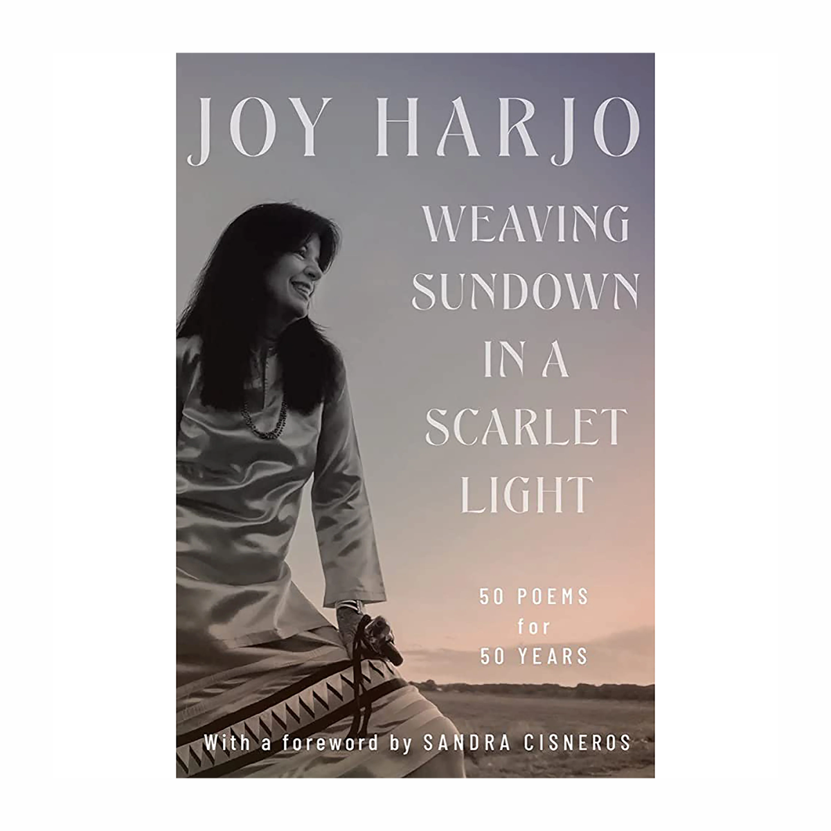 Book Cover for Jo Harjo's Weaving Sundown In A Scarlet Light