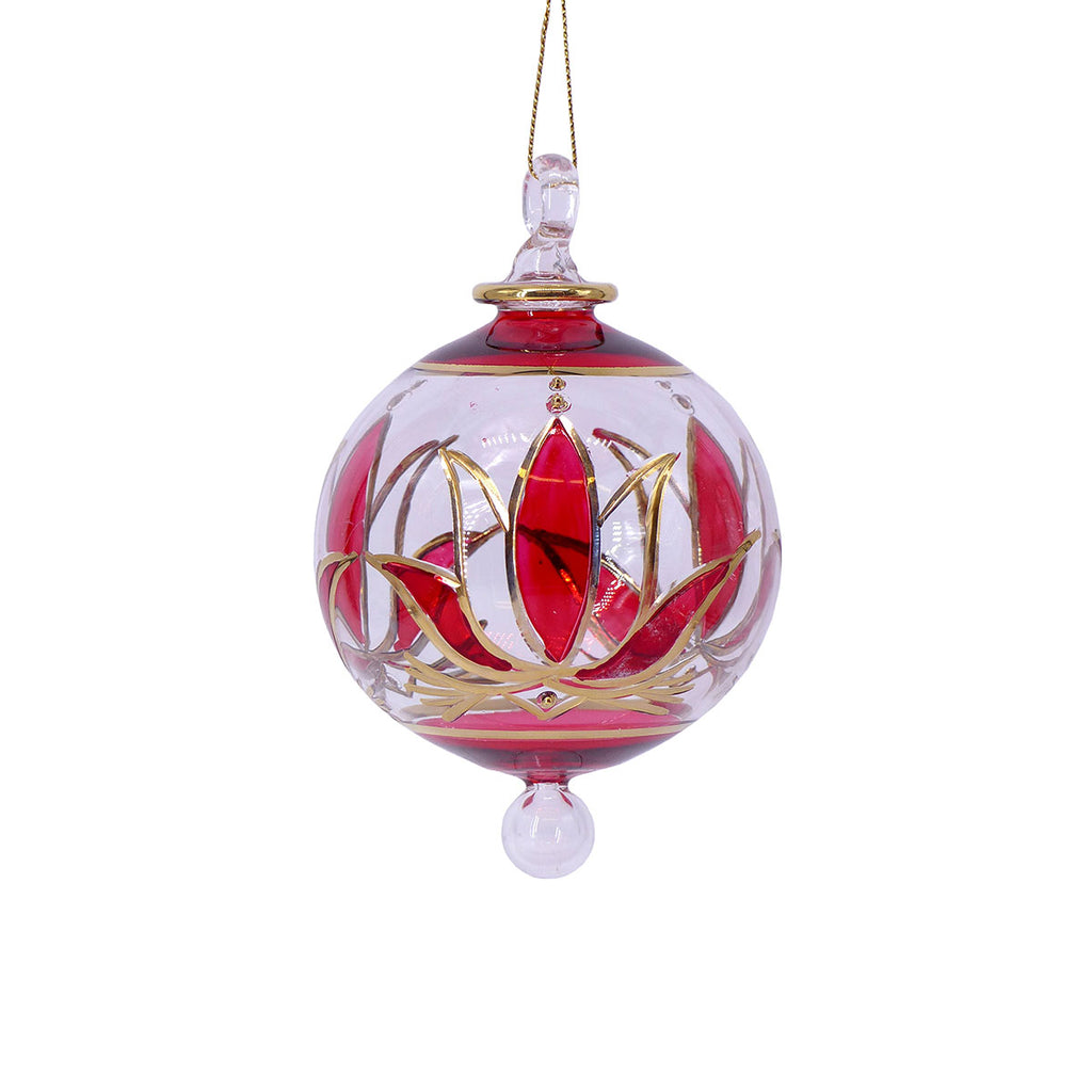 Egyptian Glass Ornaments: Large Round Oval/Disc and Drop