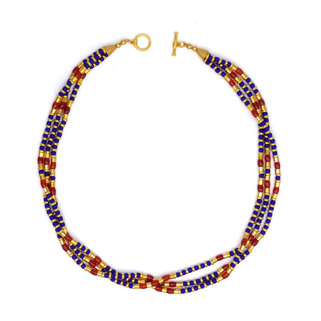 Thebes Triple Strand Necklace