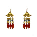 Lotus Triple Drop Earrings