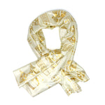 Egyptian Scarf in Black or Cream and Gold
