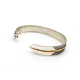 Sterling and 12K gold filled Navajo Feather Bracelet by Angela Martin