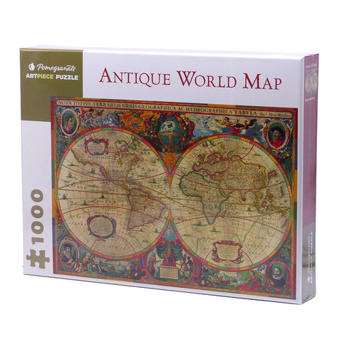 1000 Piece Puzzle "Antique World Map" by Henricus Hondius