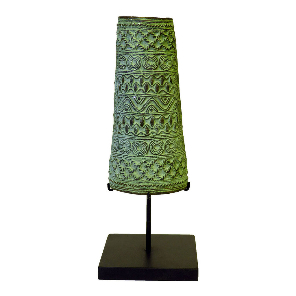 Large Tikar Bronze Cuff with stand