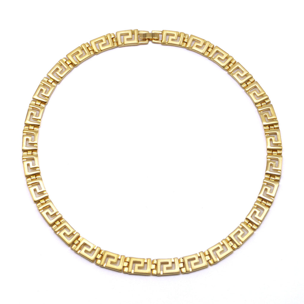 Classical Meander Link Necklace