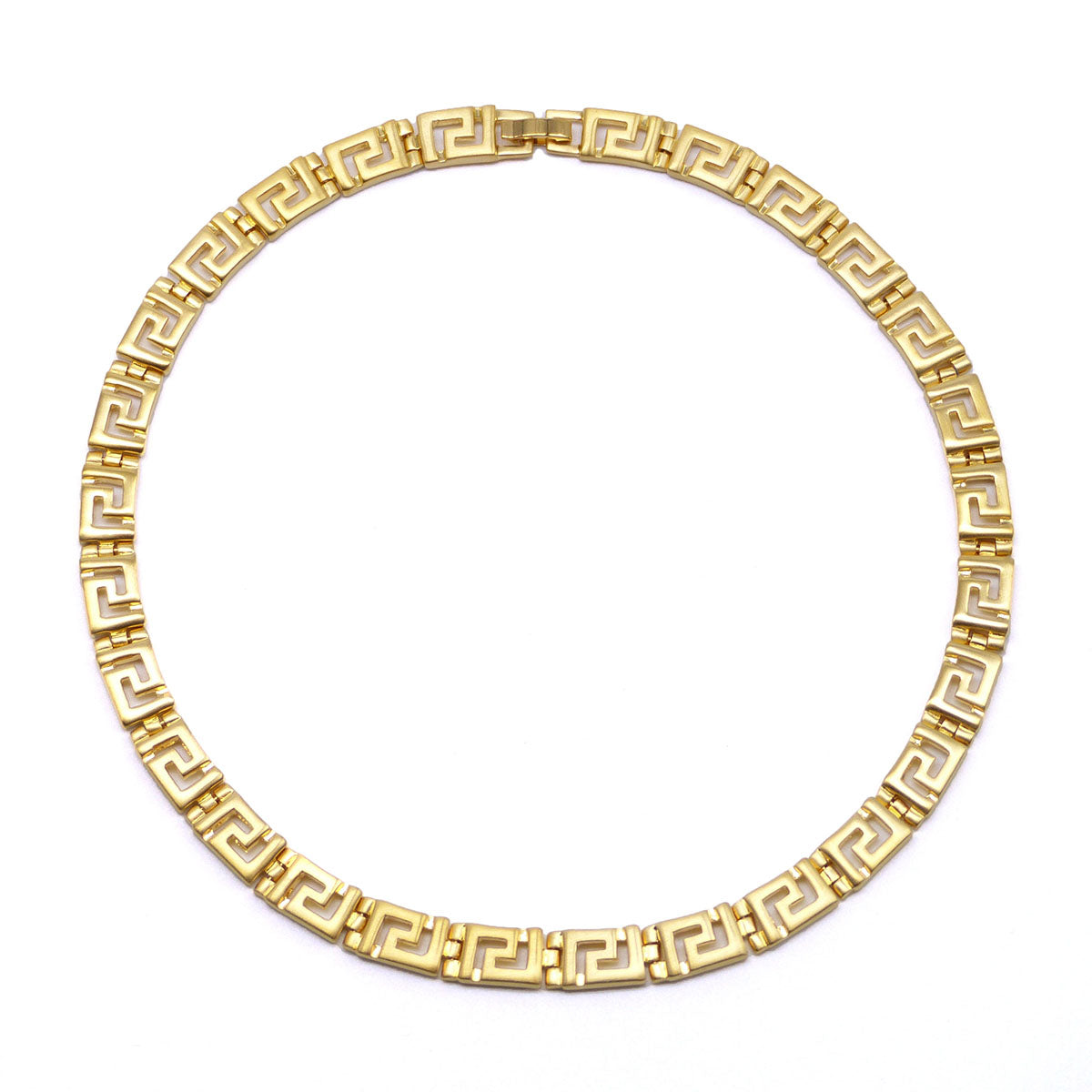 Classical Meander Link Necklace