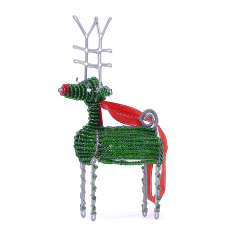 Beaded Reindeer Ornament