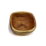 Stackable Square Olive Wood Bowls.