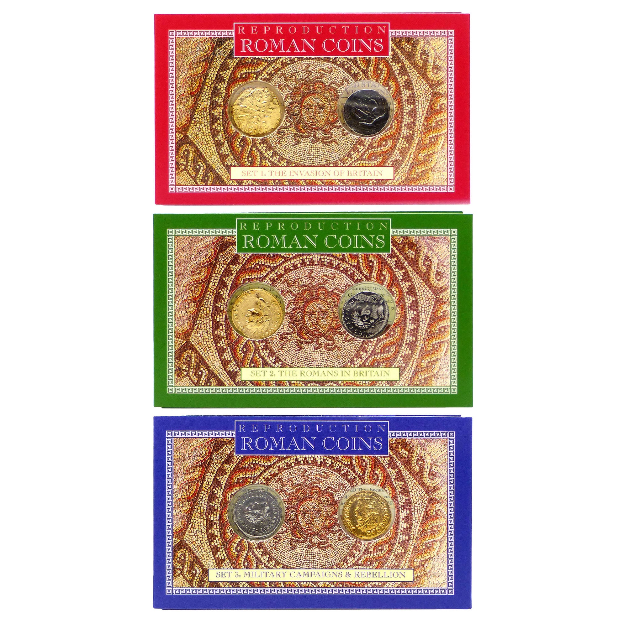 Reproduction Roman Coins (3 sets of 2)